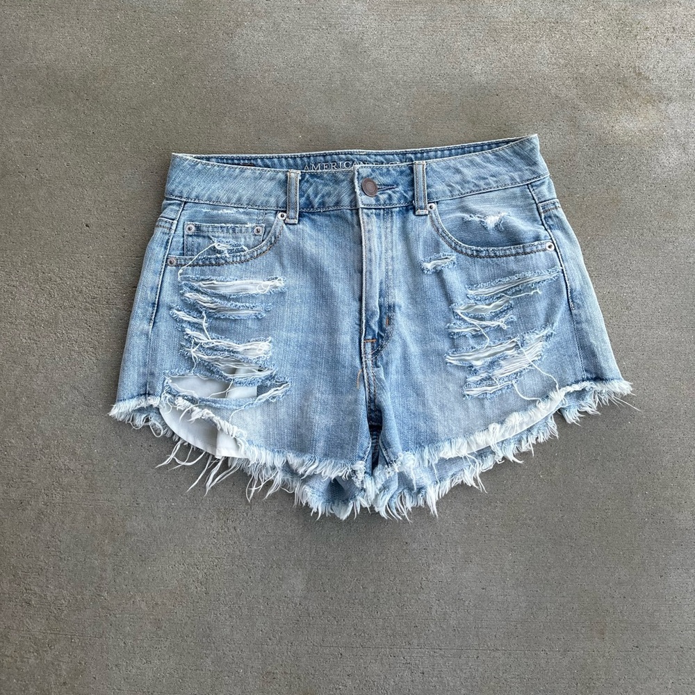 American Eagle high rise festival shorts